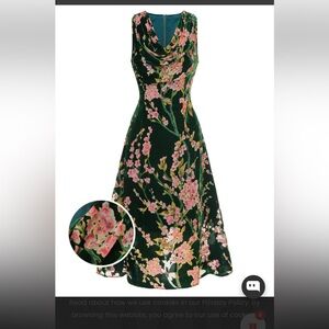 Retro Stage 1930’s  Sleeveless  Midi Dress